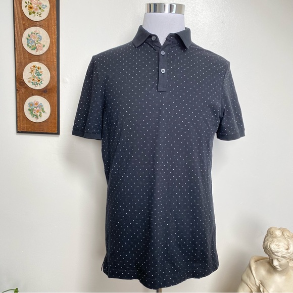 Banana Republic Other - Banana Republic Luxury Touch Polka Dot Polo